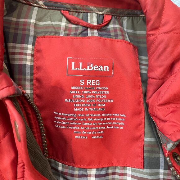 L.L. Bean Quilted Riding Jacket in Burnt Orange Size S - Picture 2 of 4